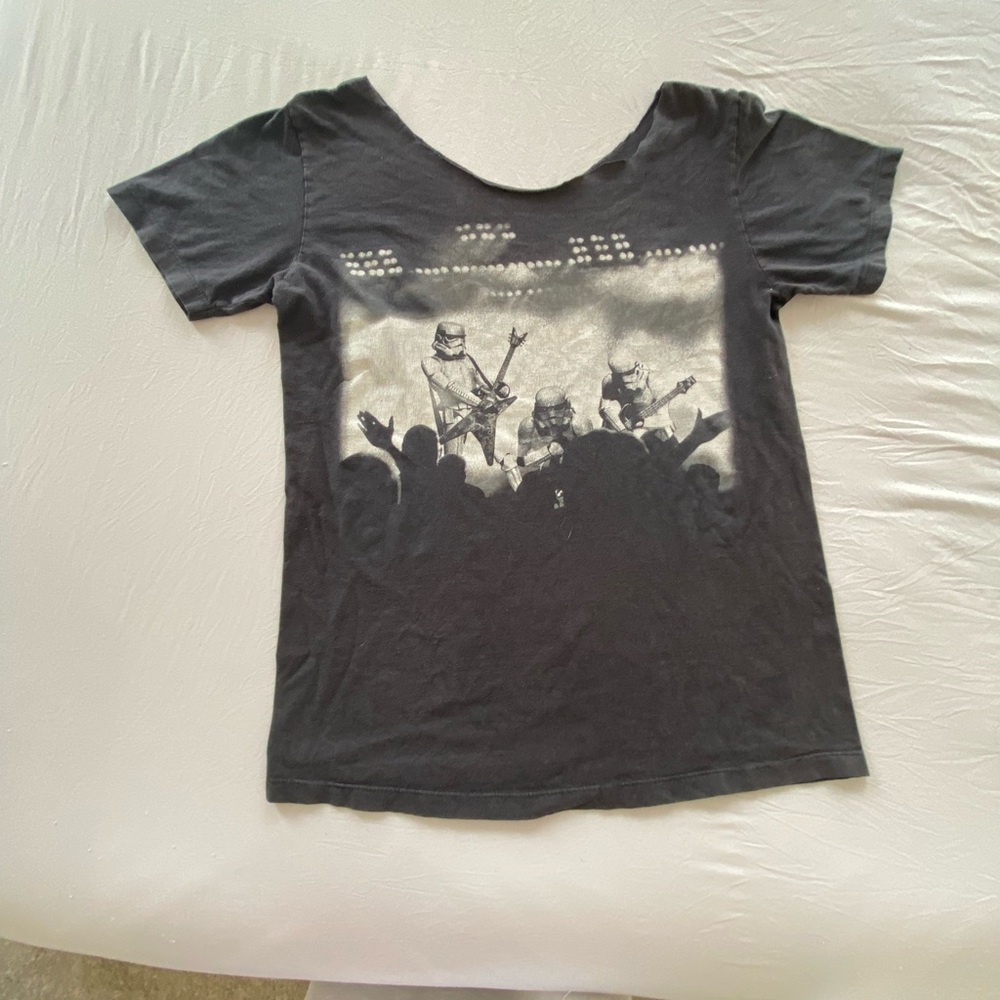 Black Graphic Storm Trooper Tee